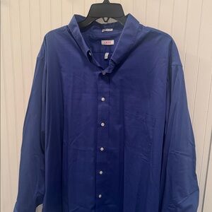 Izod Men's Classic Royal Blue Button Down Shirt